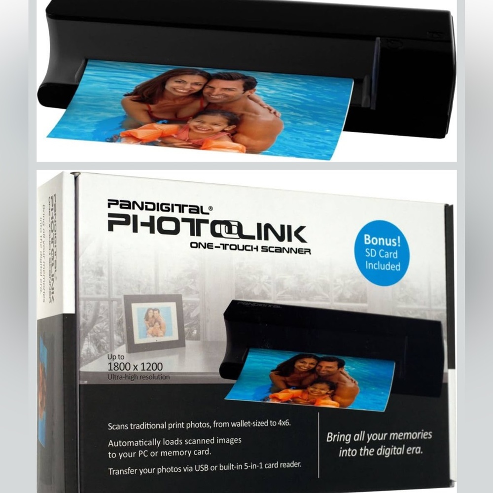 Pandigital PANSCN01 PhotoLink Mini Scanner -Black